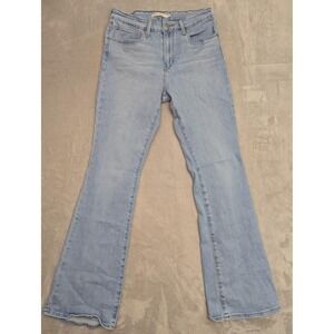 Levis 723 High Rise Bootcut Jeans Womens 29 Blue Light Wash Denim High Waist